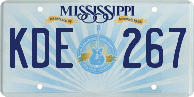 MS license plate KDE267