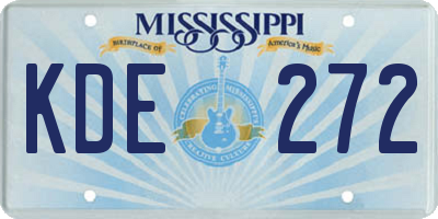 MS license plate KDE272