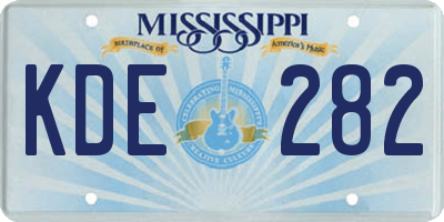 MS license plate KDE282