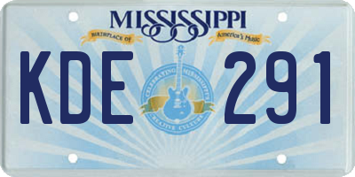 MS license plate KDE291