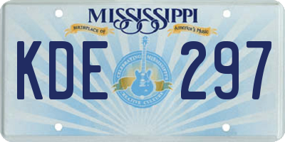 MS license plate KDE297