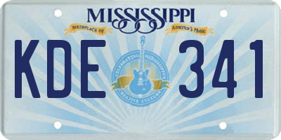MS license plate KDE341