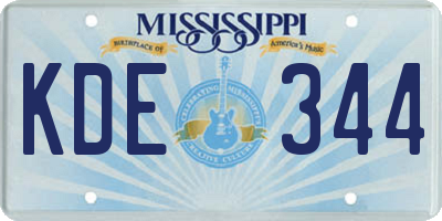 MS license plate KDE344