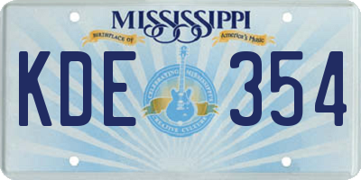 MS license plate KDE354