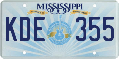 MS license plate KDE355