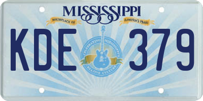 MS license plate KDE379