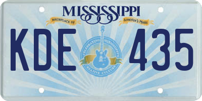 MS license plate KDE435
