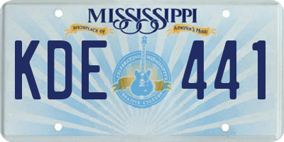 MS license plate KDE441
