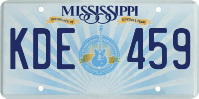 MS license plate KDE459