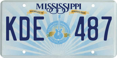 MS license plate KDE487