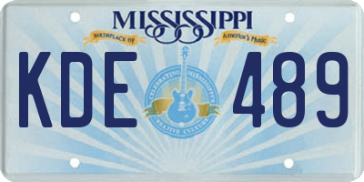 MS license plate KDE489