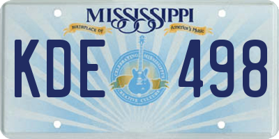 MS license plate KDE498