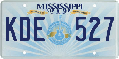 MS license plate KDE527