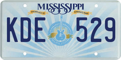 MS license plate KDE529