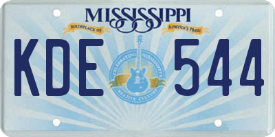 MS license plate KDE544