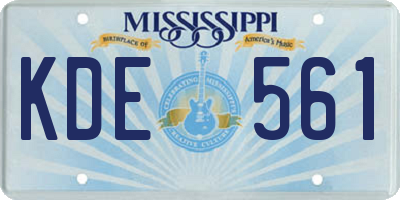 MS license plate KDE561