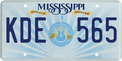 MS license plate KDE565
