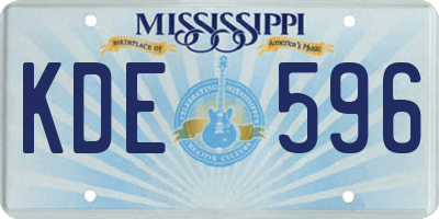 MS license plate KDE596