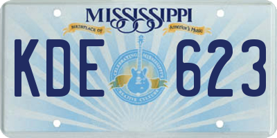MS license plate KDE623