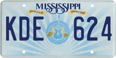 MS license plate KDE624