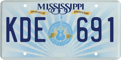 MS license plate KDE691