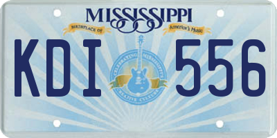 MS license plate KDI556