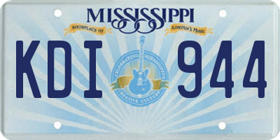 MS license plate KDI944