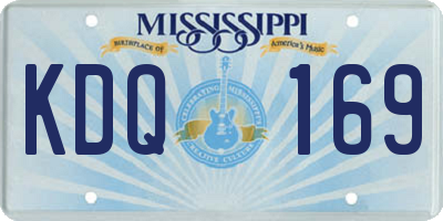 MS license plate KDQ169