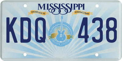 MS license plate KDQ438