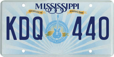 MS license plate KDQ440