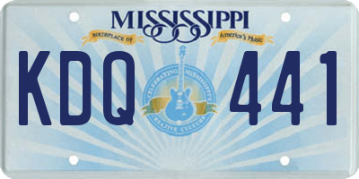 MS license plate KDQ441