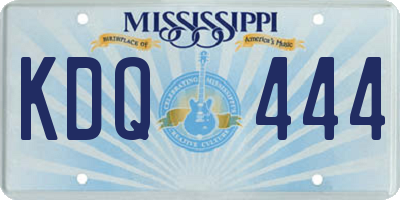 MS license plate KDQ444