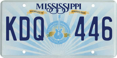 MS license plate KDQ446