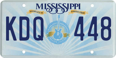 MS license plate KDQ448