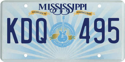 MS license plate KDQ495