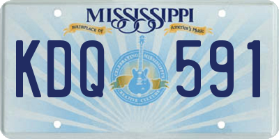 MS license plate KDQ591
