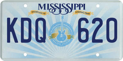 MS license plate KDQ620