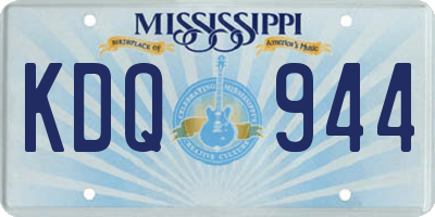 MS license plate KDQ944