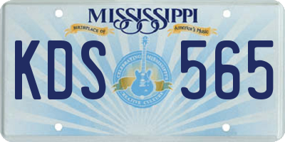 MS license plate KDS565