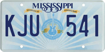 MS license plate KJU541
