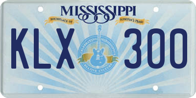 MS license plate KLX300