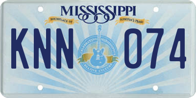 MS license plate KNN074