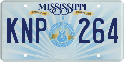 MS license plate KNP264