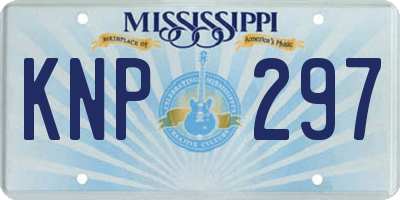 MS license plate KNP297