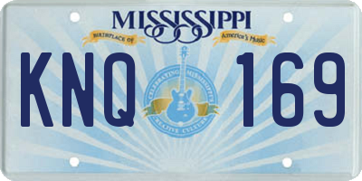 MS license plate KNQ169