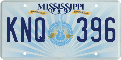 MS license plate KNQ396