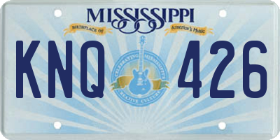 MS license plate KNQ426