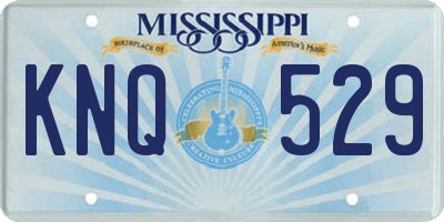 MS license plate KNQ529