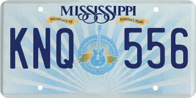 MS license plate KNQ556