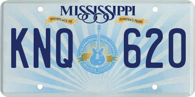 MS license plate KNQ620